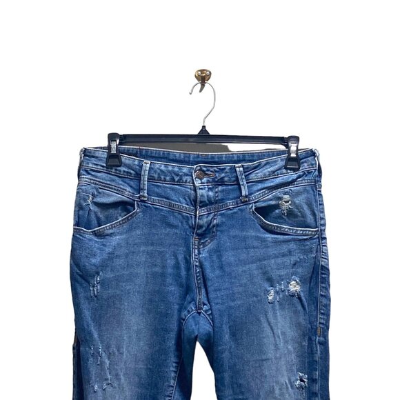 True Religion Halle High Rise Super Skinny Front Yoke Jeans Blue Size 32 Classic - Picture 8 of 16